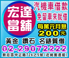 新莊借錢推薦-新北市當舖